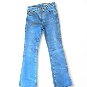 Ag Adriano Goldschmied Women's Blue Farrah Boot Jeans high-rise fit size 26